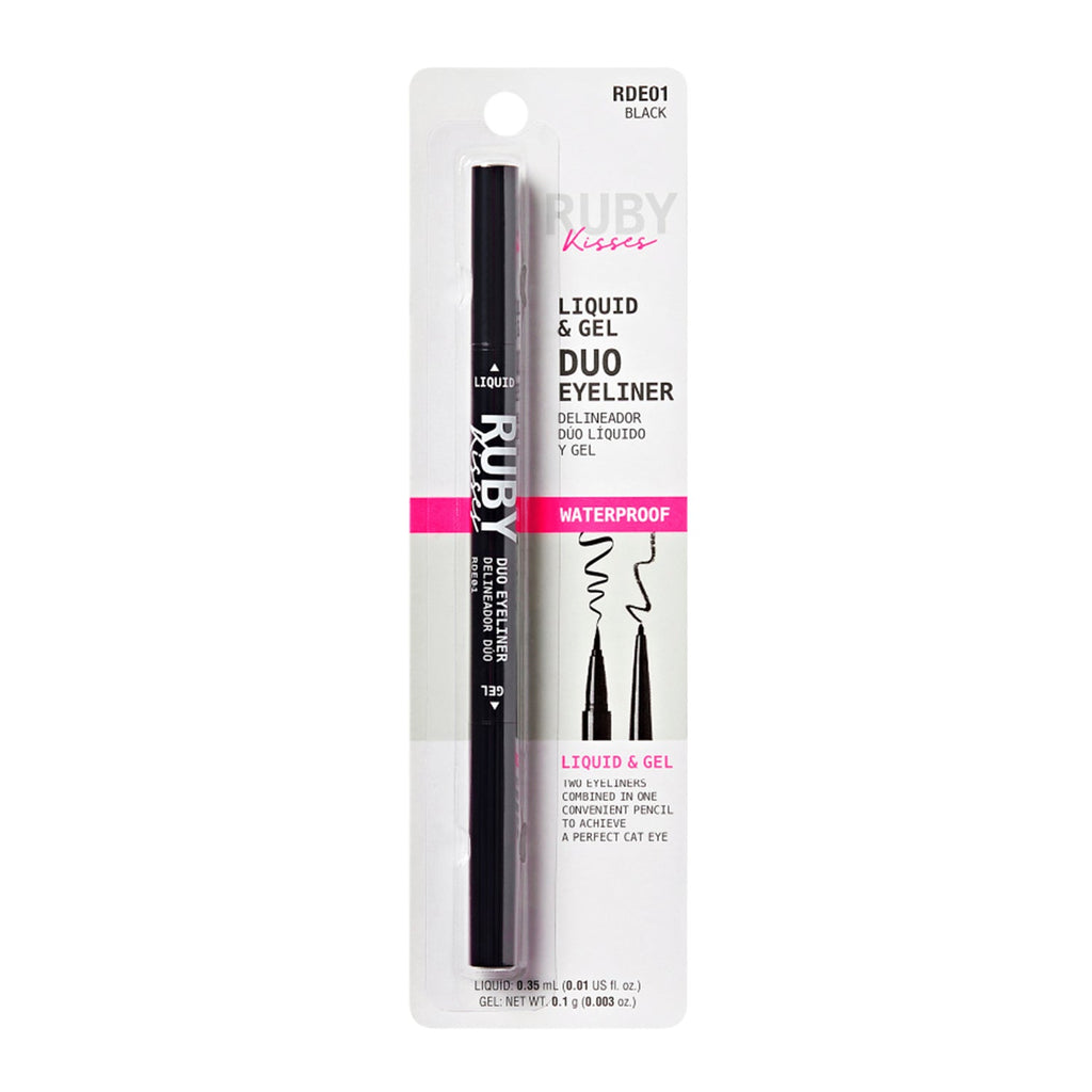 Ruby Kisses Liquid & Gel Duo Eyeliner Black - ikatehouse