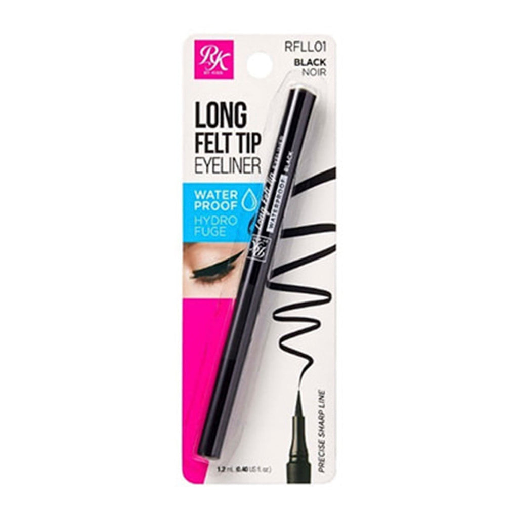 Ruby Kisses Long Felt Tip Eyeliner Black 0.04oz/1.2ml - ikatehouse