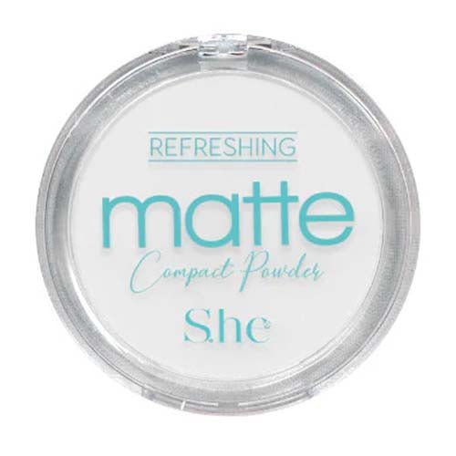 S.he Makeup Matte Compact Setting Powder 0.38oz/11g - ikatehouse