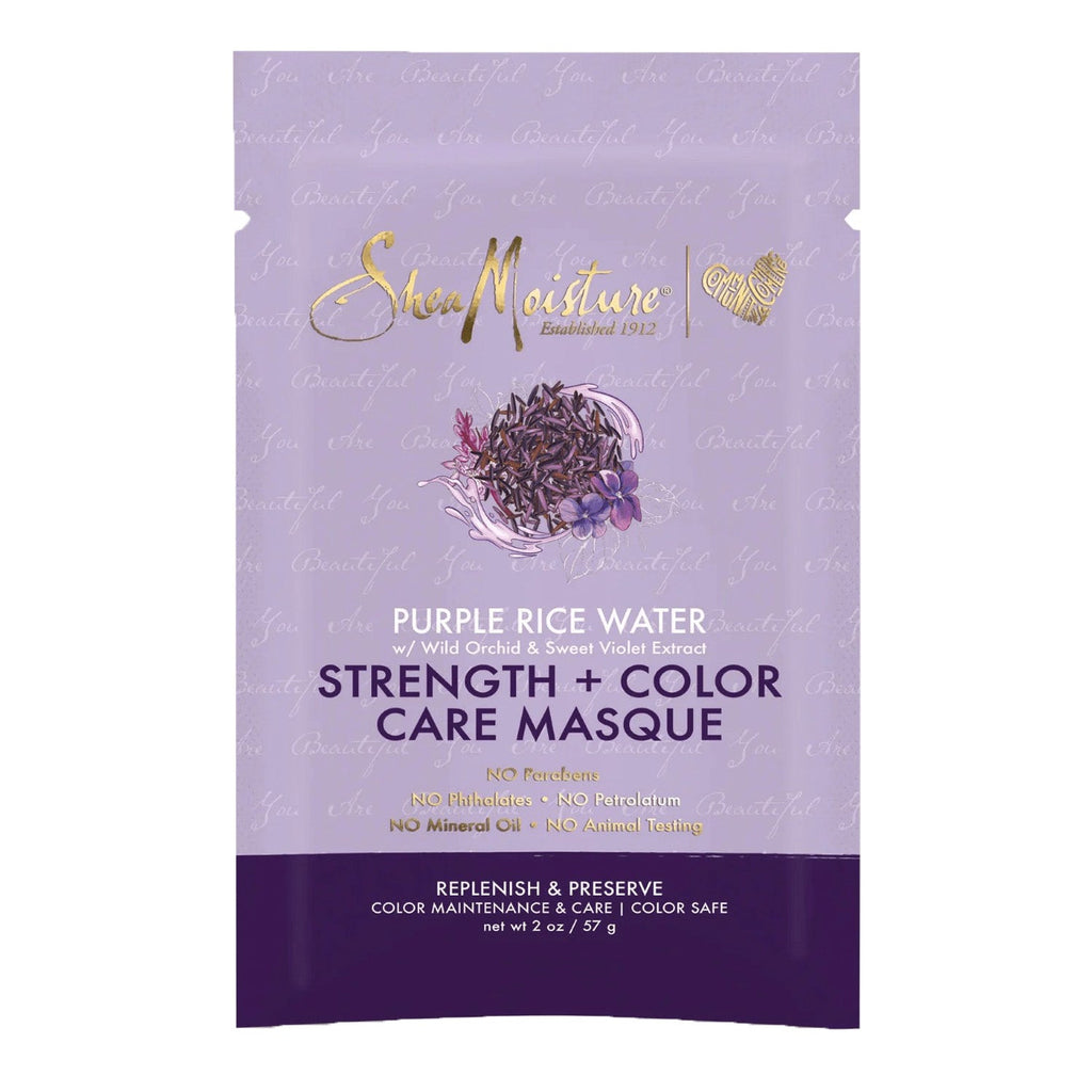 Shea Moisture Purple Rice Water Strength + Color Care Masque 2oz/59ml - ikatehouse