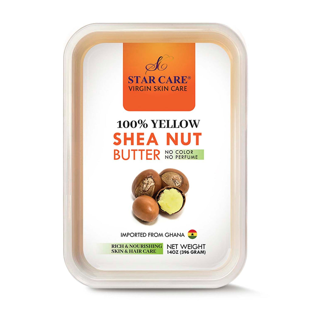 Star Care 100% Yellow Shea Nut Butter Oil 14oz/396g - ikatehouse