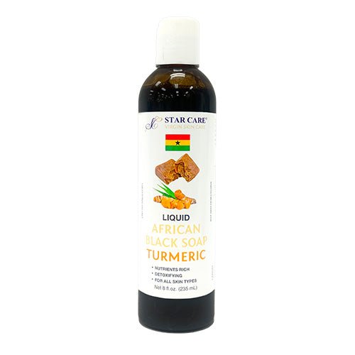 Star Care Virgin Liquid African Black Soap 8oz/235ml - ikatehouse