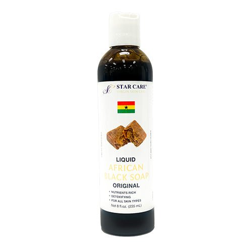 Star Care Virgin Liquid African Black Soap 8oz/235ml - ikatehouse