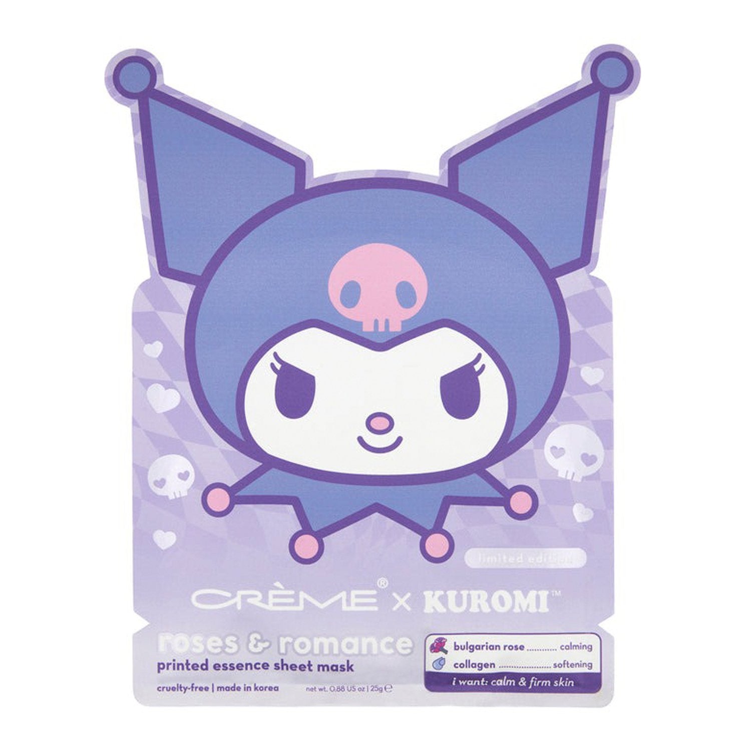 The Creme Shop Kuromi Roses & Romance Printed Essence Sheet Mask