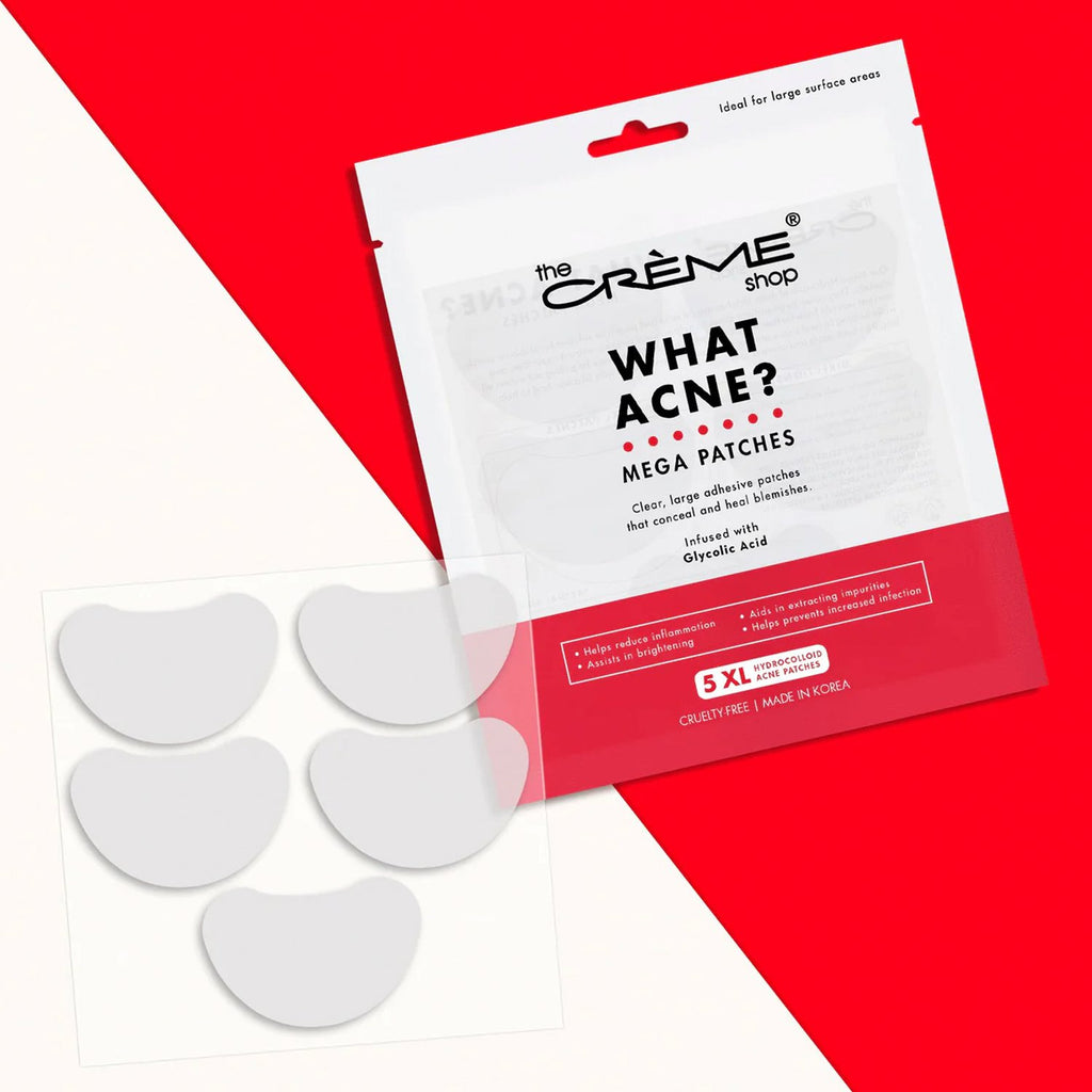 The Creme Shop What Acne? Mega Hydrocolloid Acne Patches 5pcs - ikatehouse