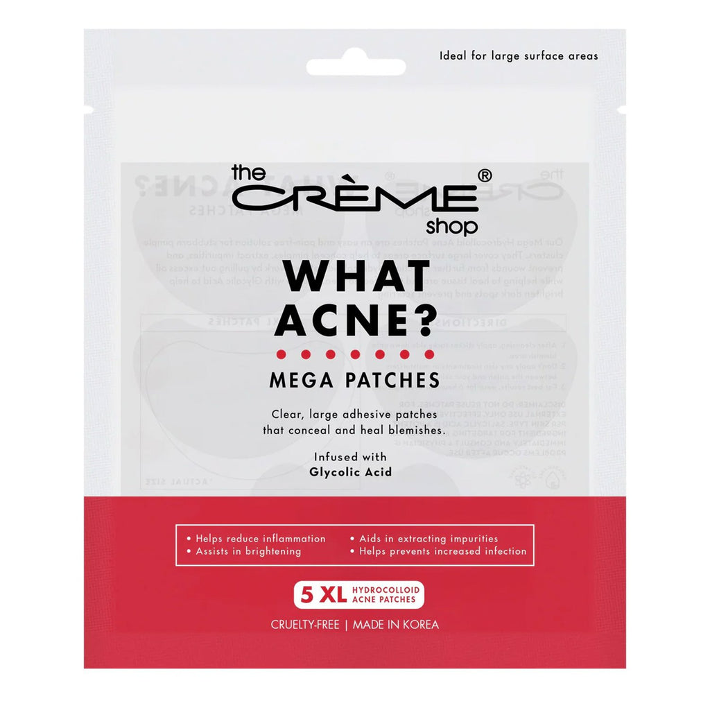 The Creme Shop What Acne? Mega Hydrocolloid Acne Patches 5pcs - ikatehouse