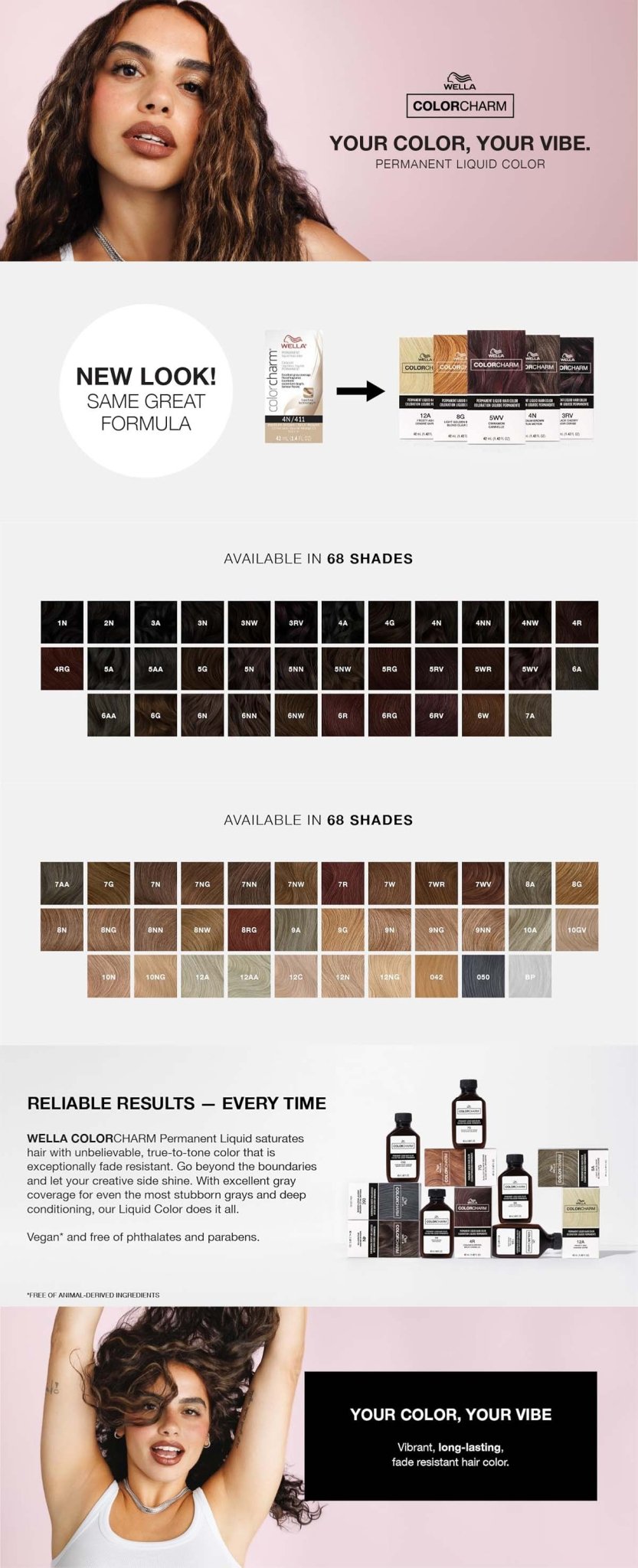 Wella Color Charm Hair Color Chart WELLA Color Charm Permanent Liquid