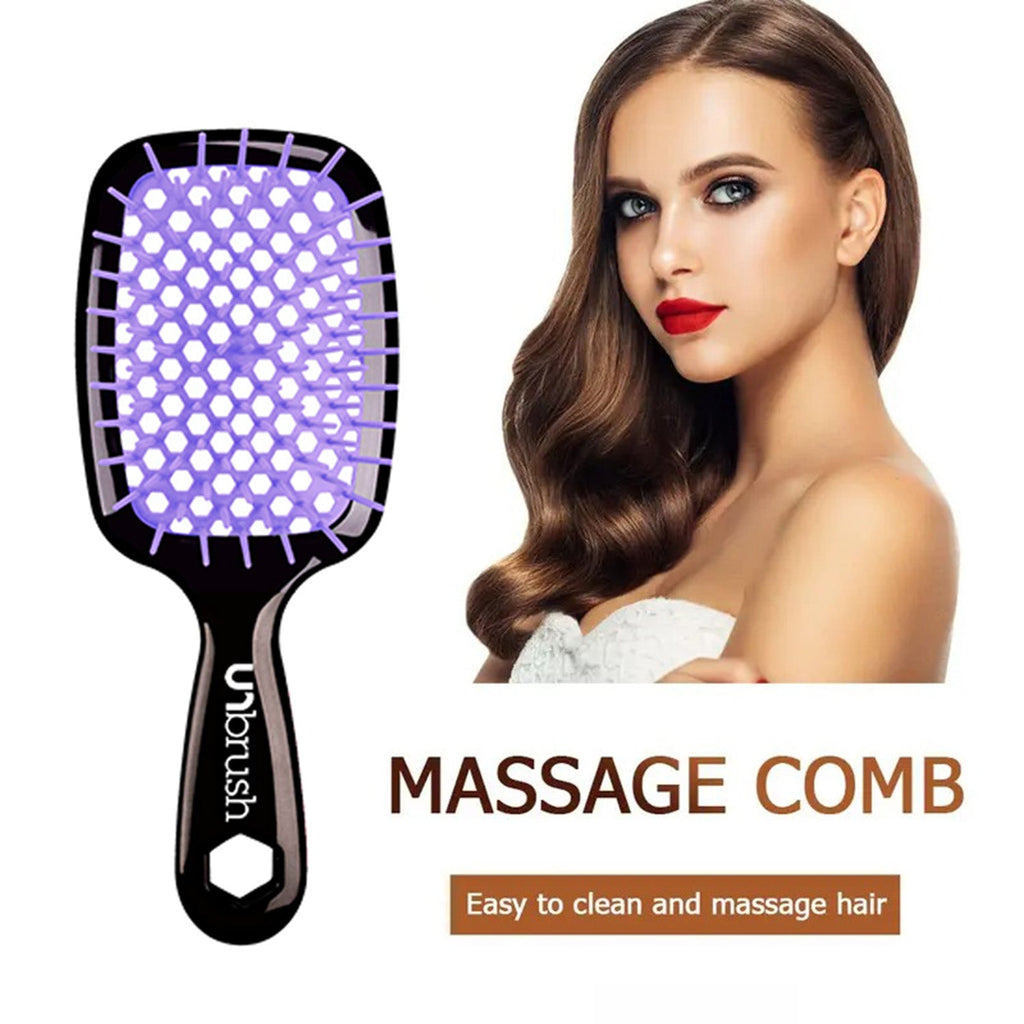 Wet & Dry Vented Detangling Hair Brush - ikatehouse