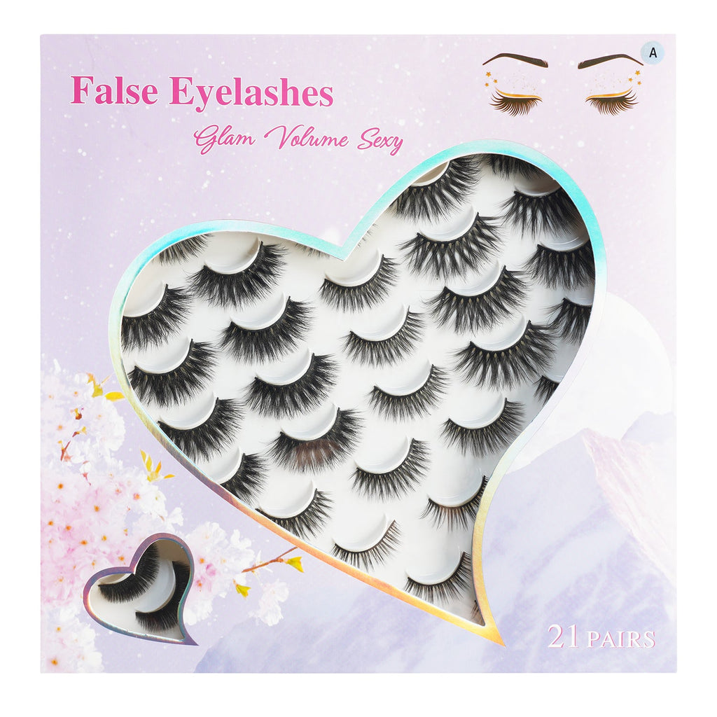 3D Volume Fluffy False Eyelashes 21pairs - ikatehouse