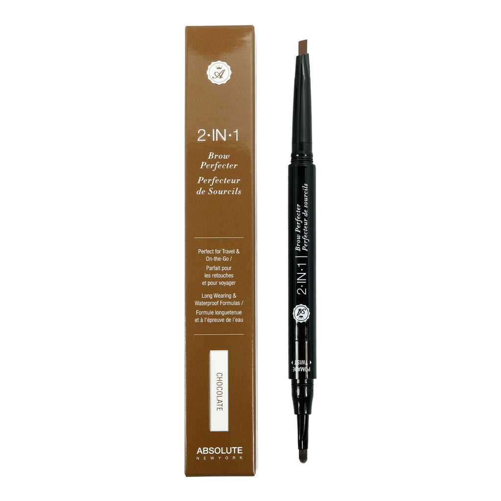 Absolute New York 2 in 1 Brow Perfecter Chocolate - ikatehouse