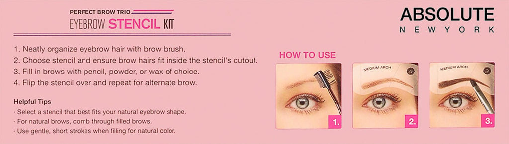 Absolute New York Eyebrow Stencil Kit - ikatehouse