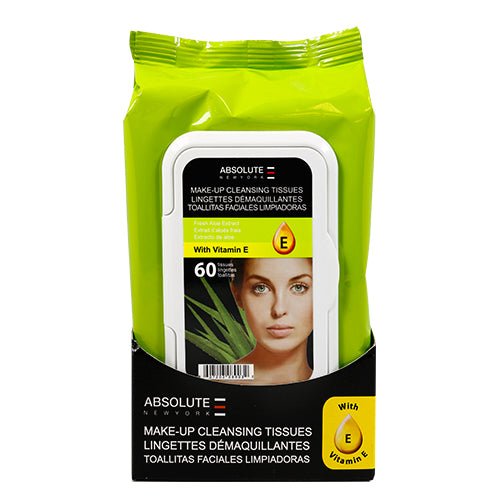 Absolute New York Make-Up Cleansing 60 Tissues - ikatehouse