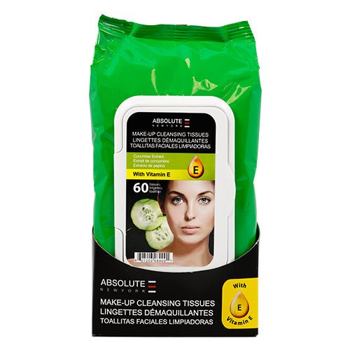 Absolute New York Make-Up Cleansing 60 Tissues - ikatehouse