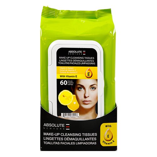 Absolute New York Make-Up Cleansing 60 Tissues - ikatehouse