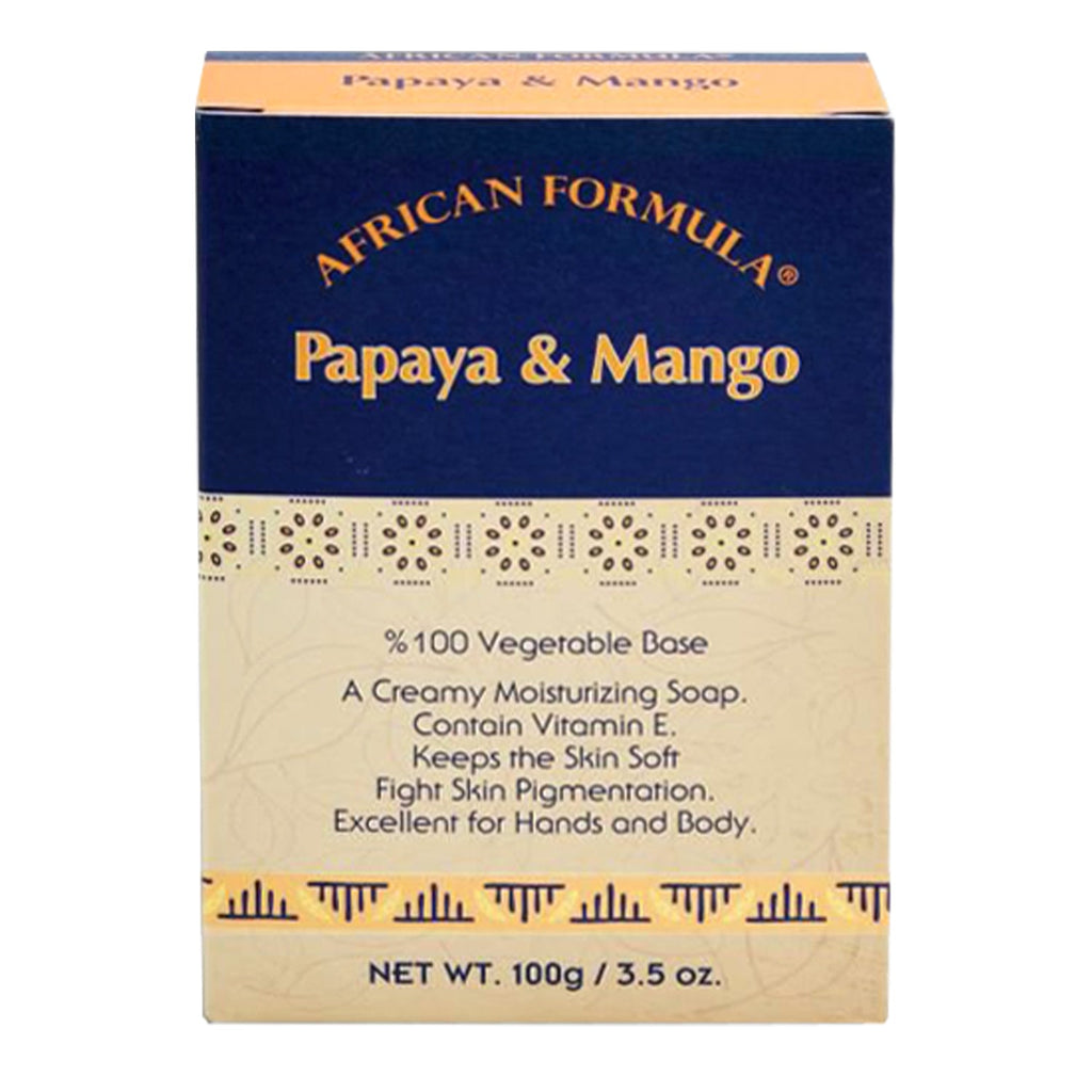 African Formula Papaya & Mango Soap 3.5oz/ 100g - ikatehouse