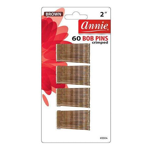 Annie Bobby Pins Crimped 2" 60ct - ikatehouse