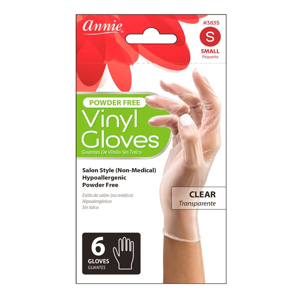 Annie Powder Free Vinyl Gloves Clear - ikatehouse