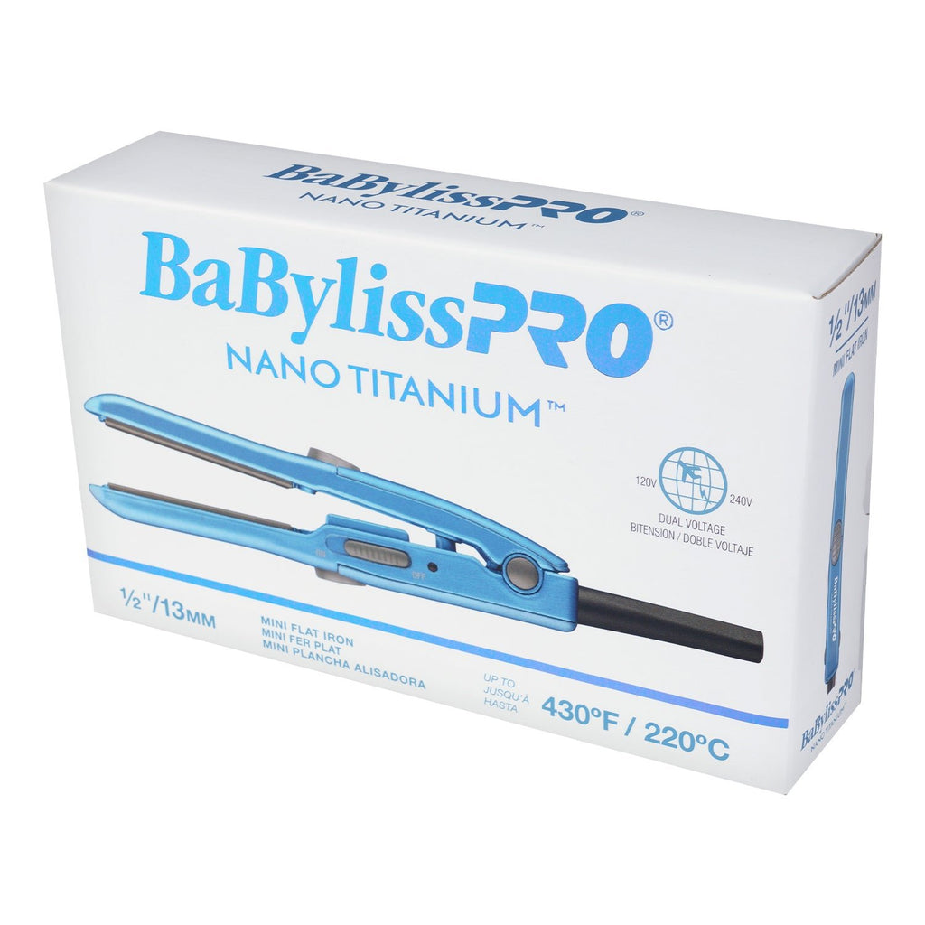 Babyliss Pro Nani Titanium Mini Flat Iron 1/2" - ikatehouse