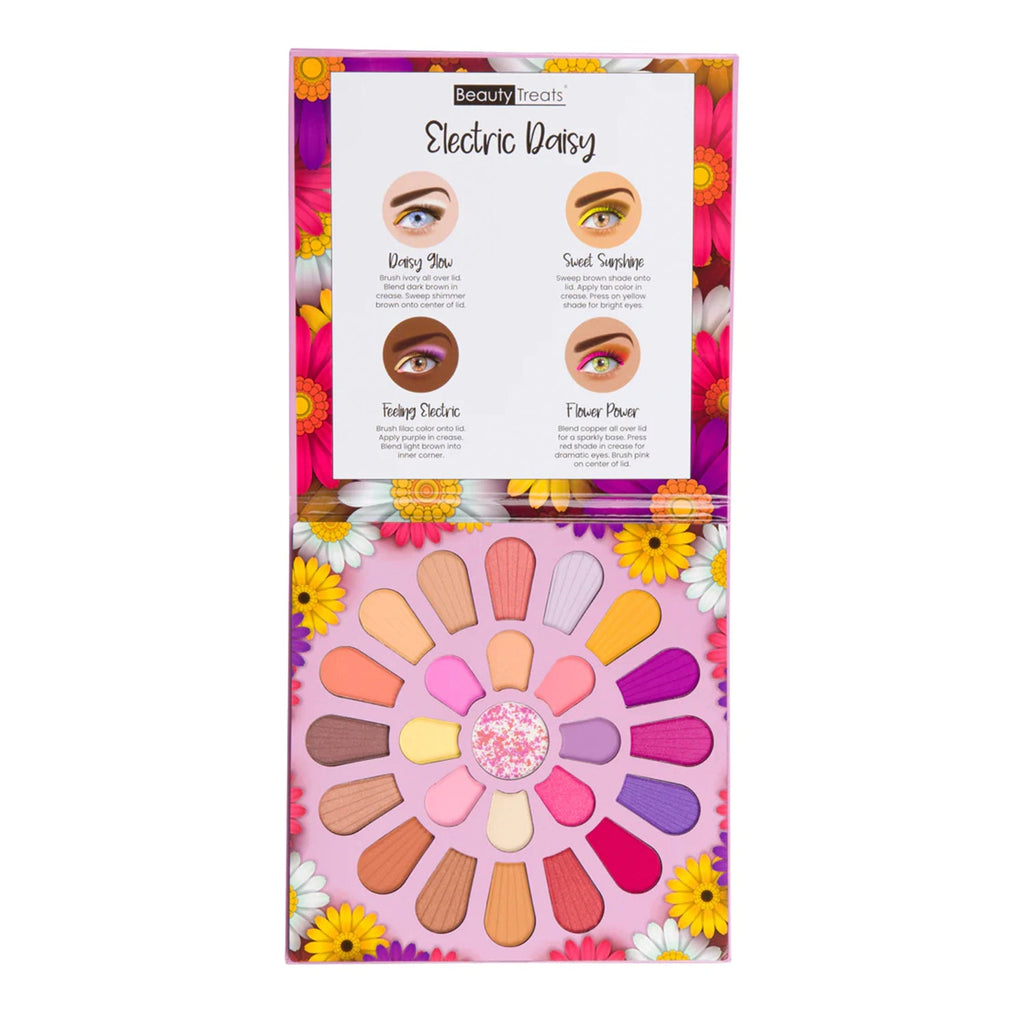 Beauty Treats Electric Daisy Matte and Shimmer Eyeshadow Palette 25 Colors - ikatehouse