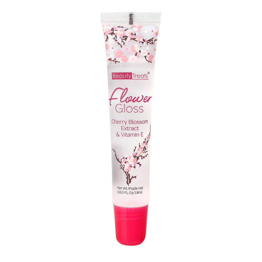 Beauty Treats Flower Gloss Cherry Blossom Extract n Vitamin E 0.63oz - ikatehouse