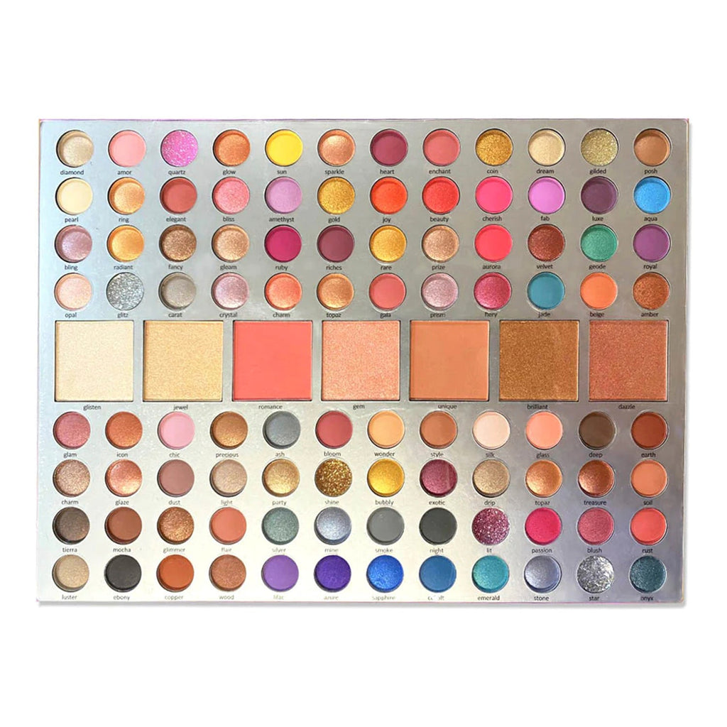 Beauty Treats You're a Gem Ultimate Glam Booklet Eyeshadows & Face Powders Palette 103 Colors - ikatehouse