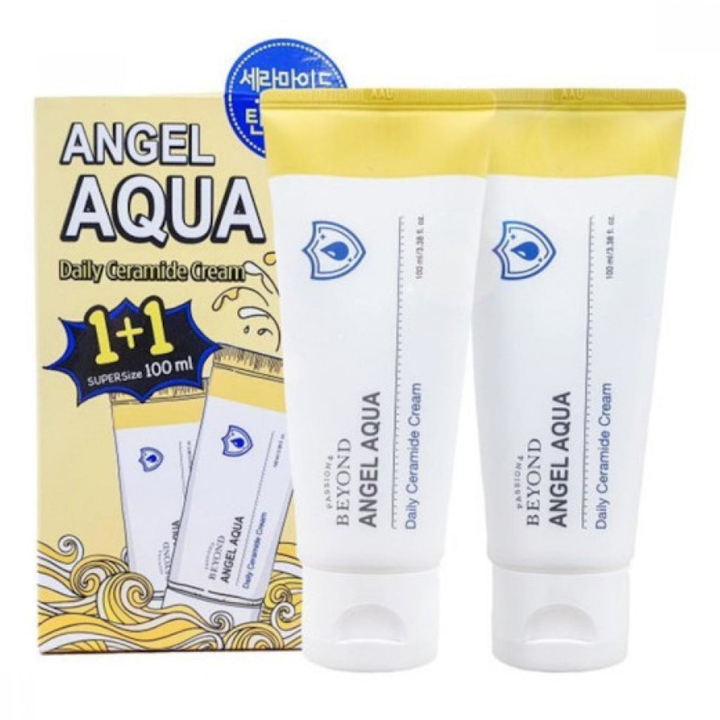 Beyond Angel Aqua Daily Ceramid Cream 3.38oz/ 100ml 2 Packs - ikatehouse