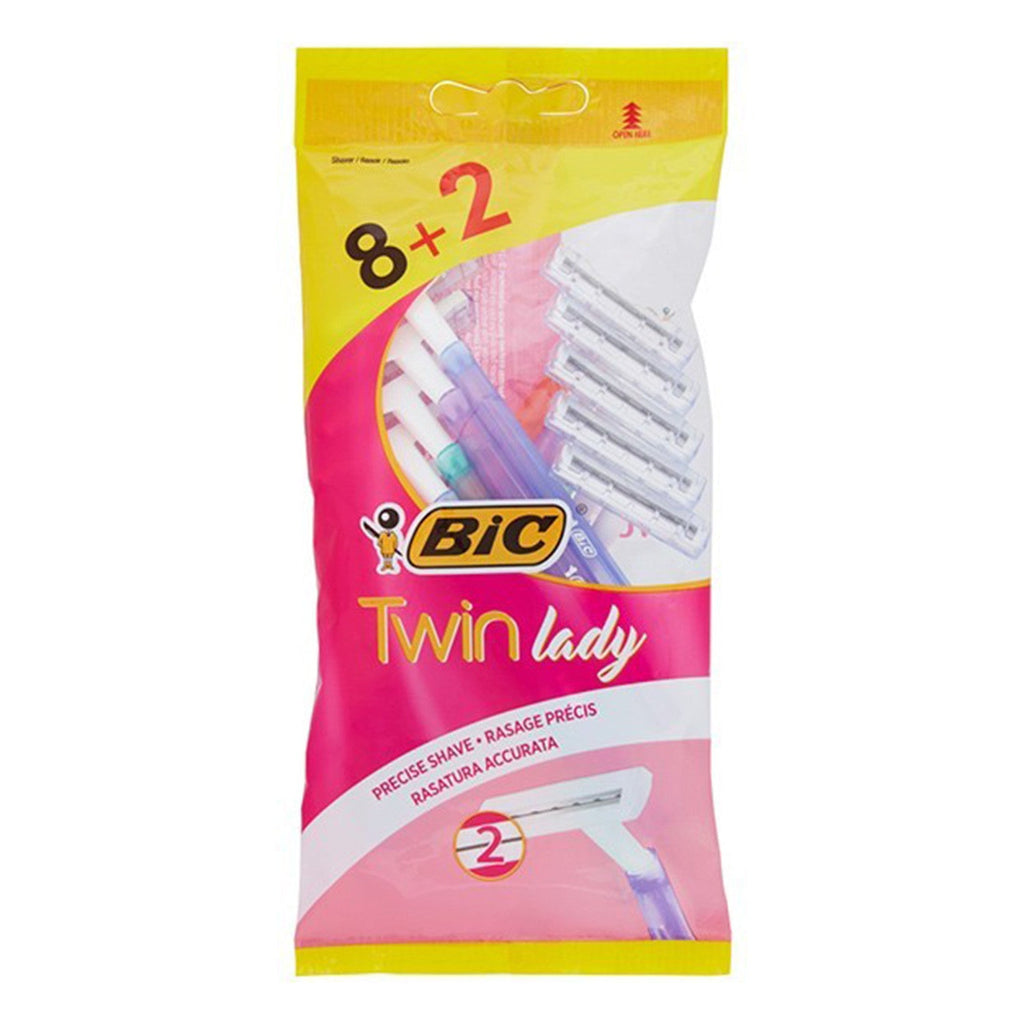 Bic Twin Lady Precise Shave Razors 10pcs - ikatehouse