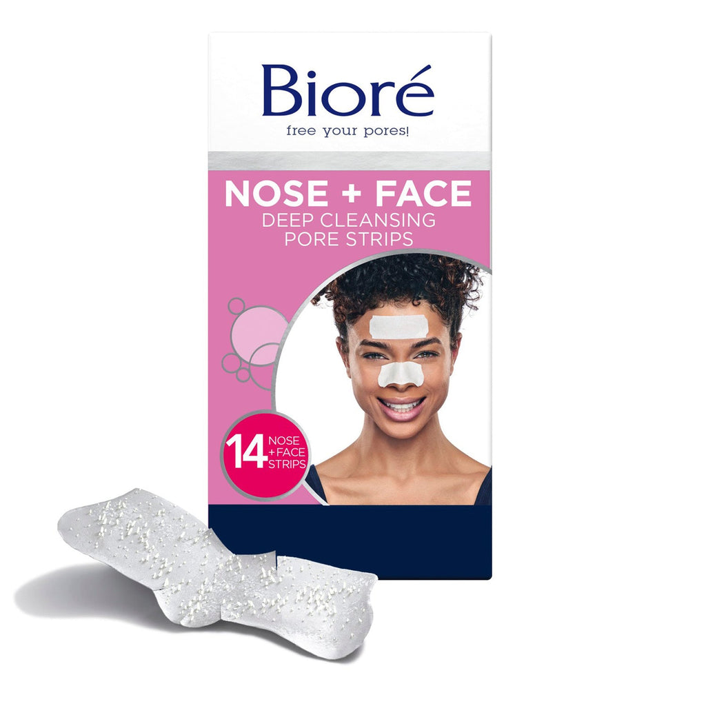 Biore Nose+Face Deep Cleansing Pore Strips 14ct - ikatehouse