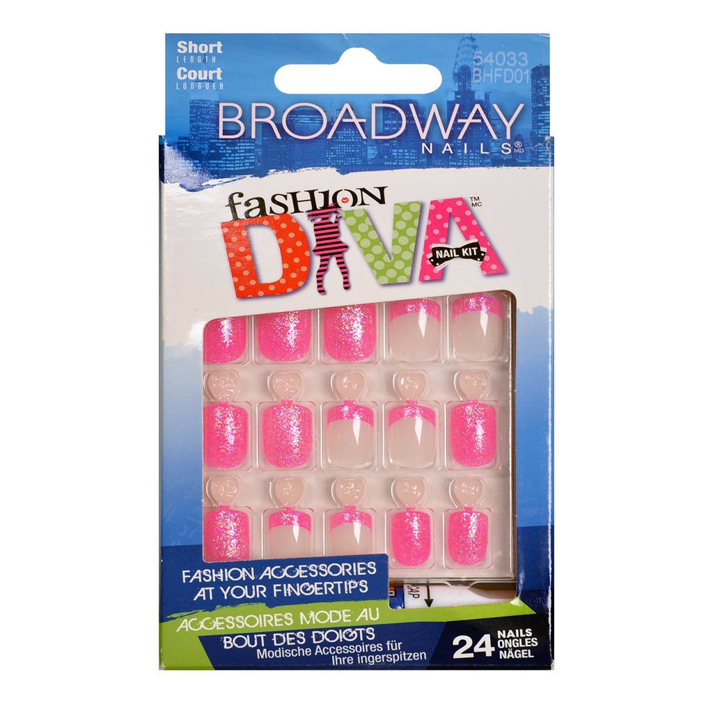 Broadway Fashion Diva False Nails 24 Nails - ikatehouse