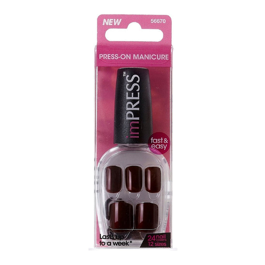 Broadway Nails imPRESS Press-On Manicure Short Length 24 Nails - ikatehouse