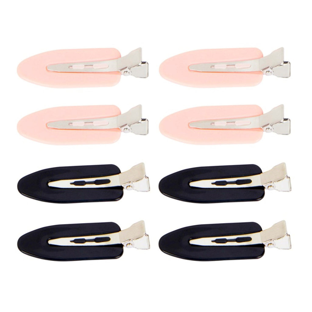 Cala Hair Setting Black & Pink Clips 8pcs - ikatehouse