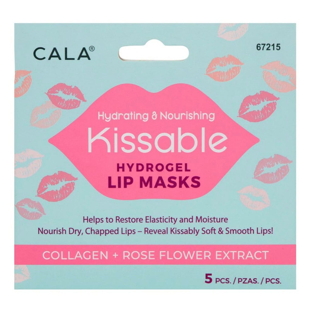Cala Hydrogel Lip Masks Collagen & Rose Flower 5pcs - ikatehouse