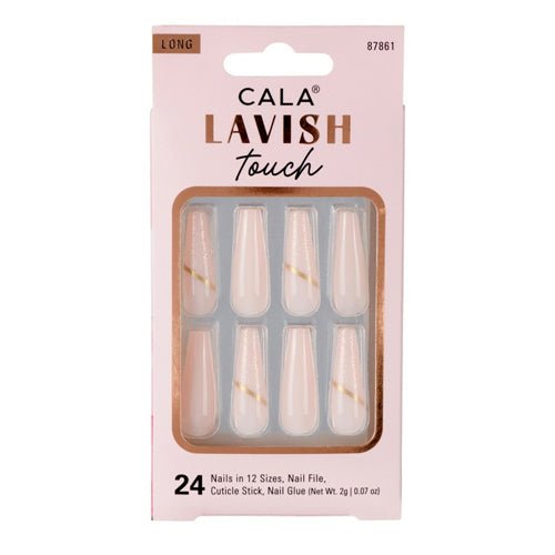 Cala Lavish Touch Long Coffin 24 Nails - ikatehouse