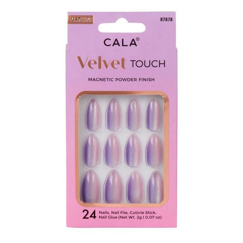 Cala Velvet Touch Magnetic Powder Finish Nails 24 Nails - ikatehouse