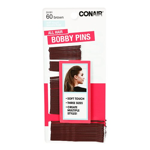 CONAIR All Hair Bobby Pins 60Pcs Set - ikatehouse