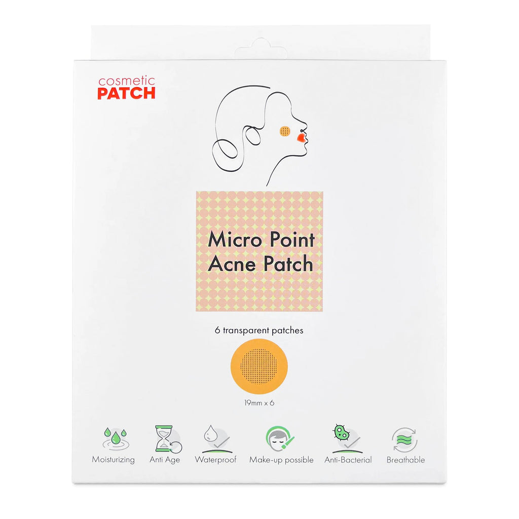 Cosmetic Patch Micro Point Acne Patch Transparent 6pcs - ikatehouse