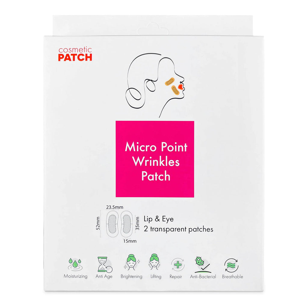 Cosmetic Patch Micro Point Wrinkles Patch Lip & Eye Transparent 2pcs - ikatehouse