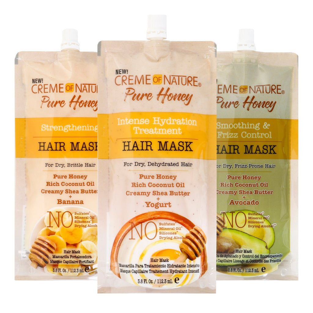 Creme of Nature Pure Honey Hair Mask 3.8oz - ikatehouse
