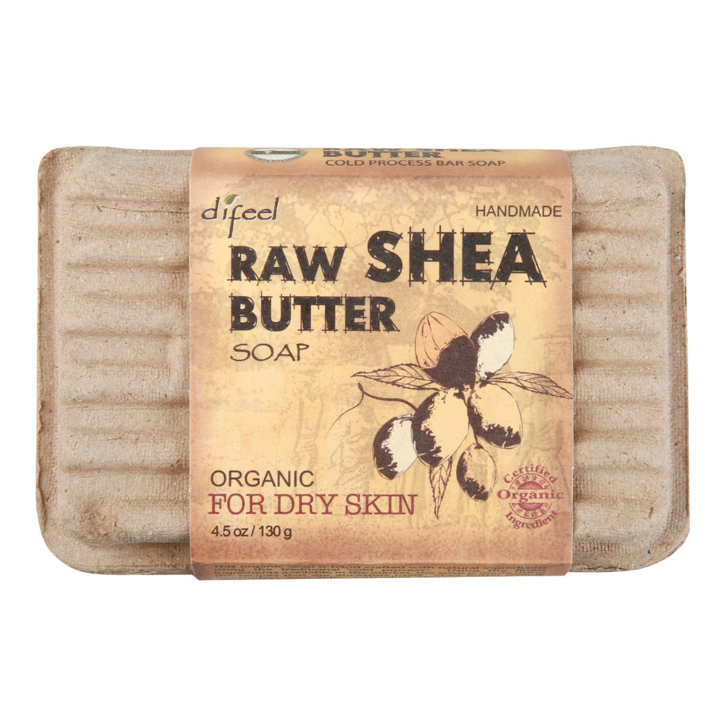 Difeel Organic Handmade Raw Shea Butter Soap 4.5oz - ikatehouse