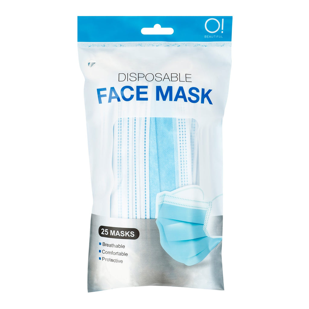 Disposable 3 Layer Medical Sanitary Surgical Facial Mask 25pcs - ikatehouse