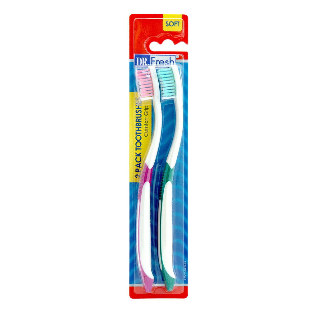 Dr.Fresh Soft Toothbrush 2 Pack - ikatehouse