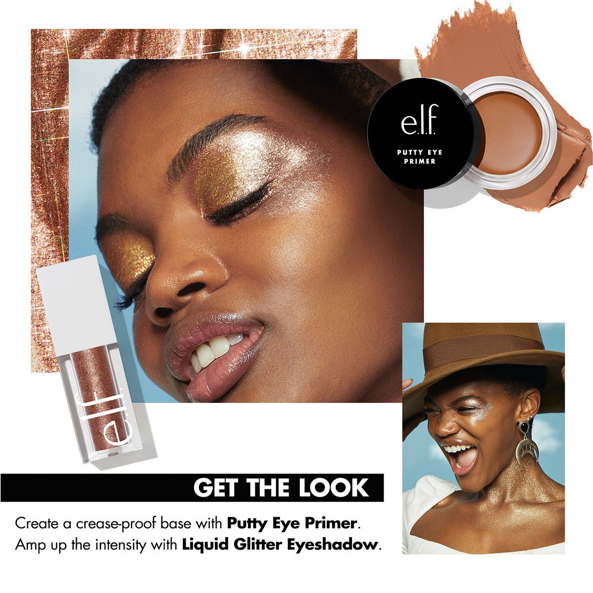 Elf Liquid Glitter Eyeshadow 0.1oz/3ml ikatehouse Elf Liquid Glitter Eyeshadow 0.1oz/3ml ikatehouse