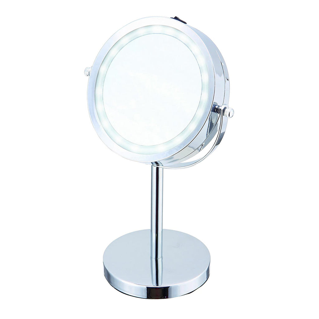Elle Double Sided LED Light Vanity Mirror 1X/3X Magnification - ikatehouse