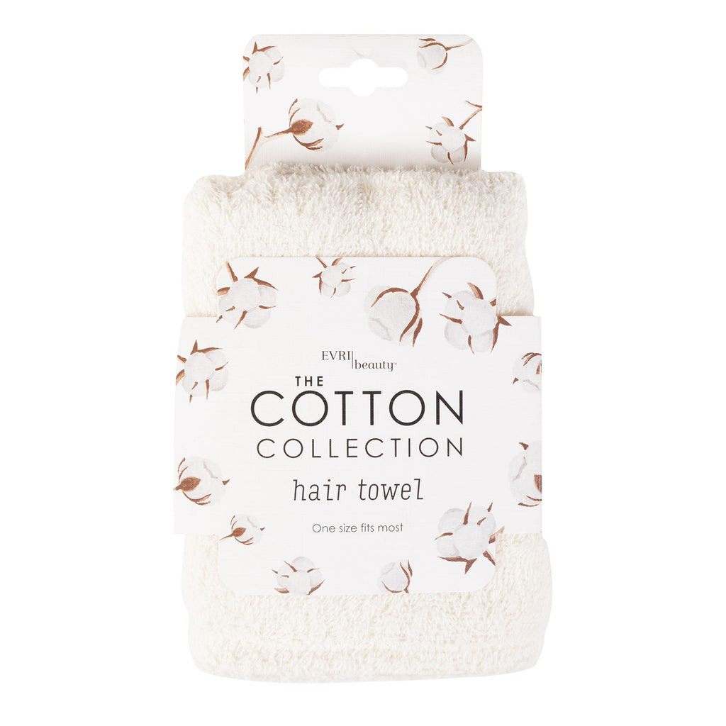 Evri Beauty The Cotton Collection Hair Towel - ikatehouse