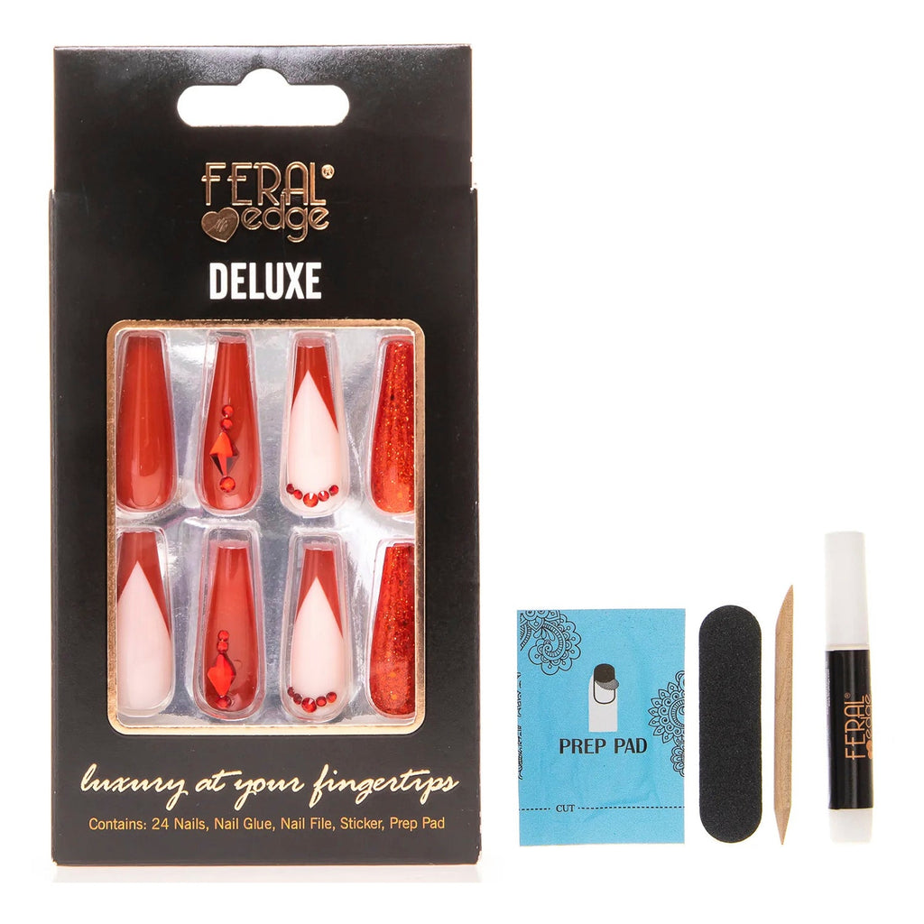 Feral Edge Deluxe Long Nail 24Nails - ikatehouse