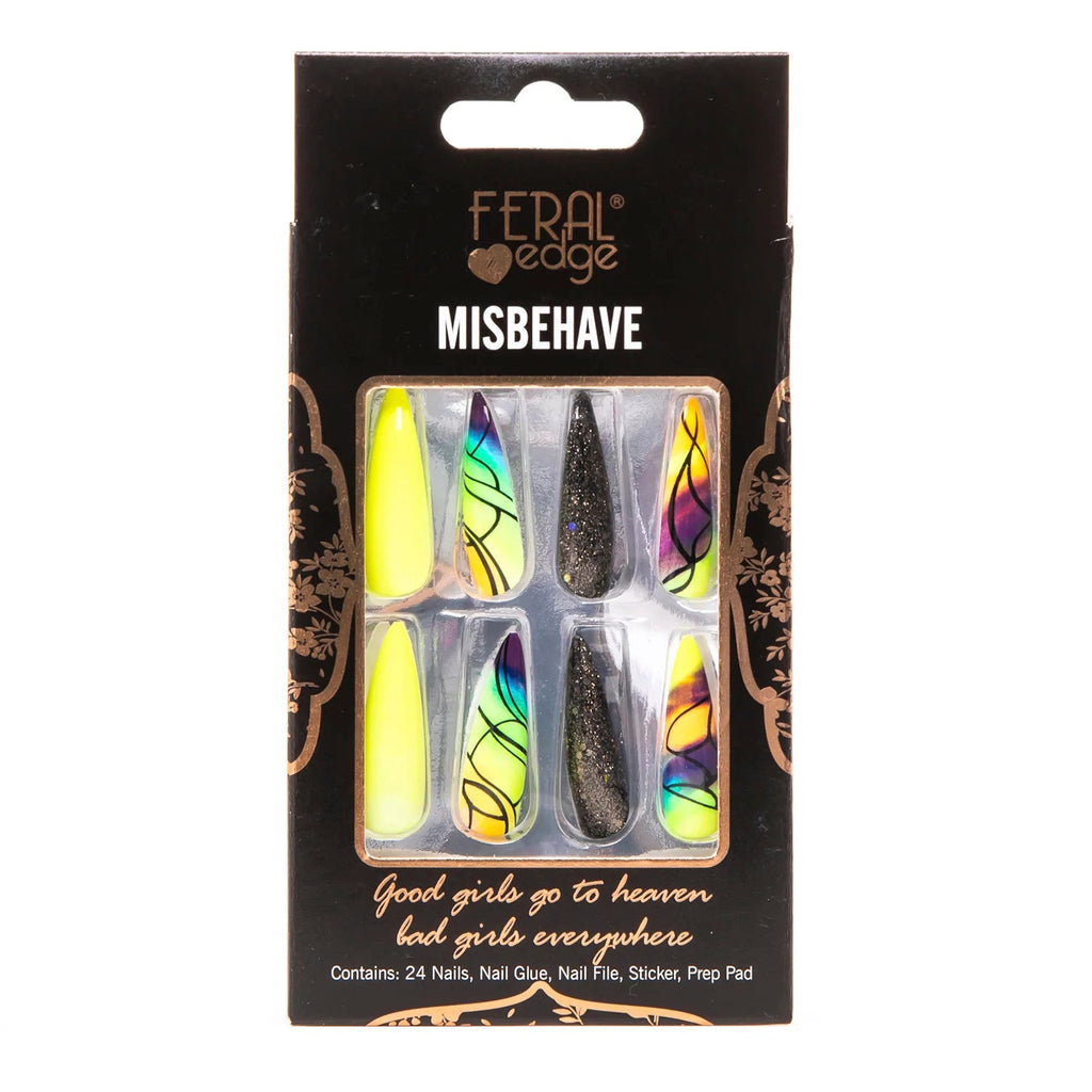 Feral Edge Misbehave Long Nail 24Nails - ikatehouse