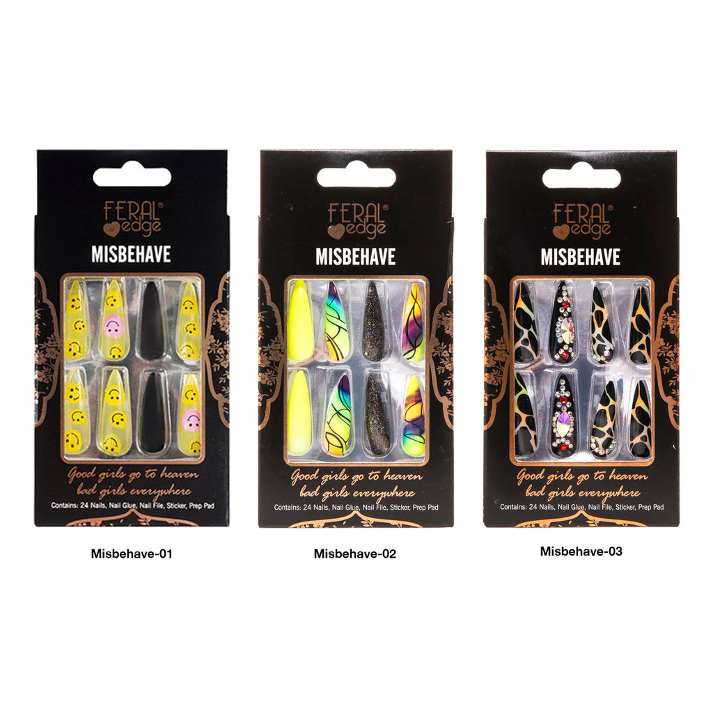 Feral Edge Misbehave Long Nail 24Nails - ikatehouse