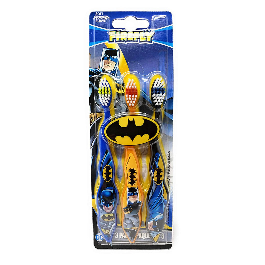 Firefly Batman Soft Toothbrush 3 Pack - ikatehouse