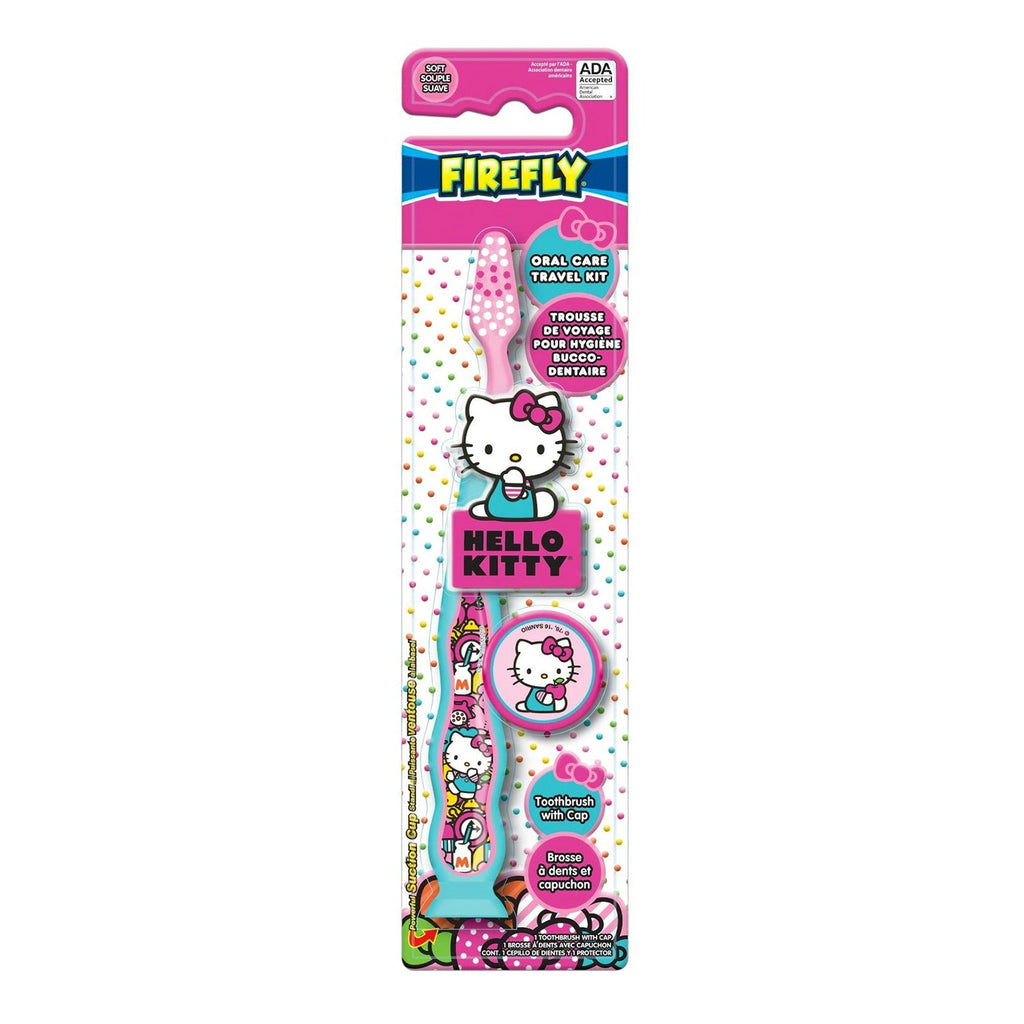 Firefly Hello Kitty Suction Toothbrush With Cap - ikatehouse