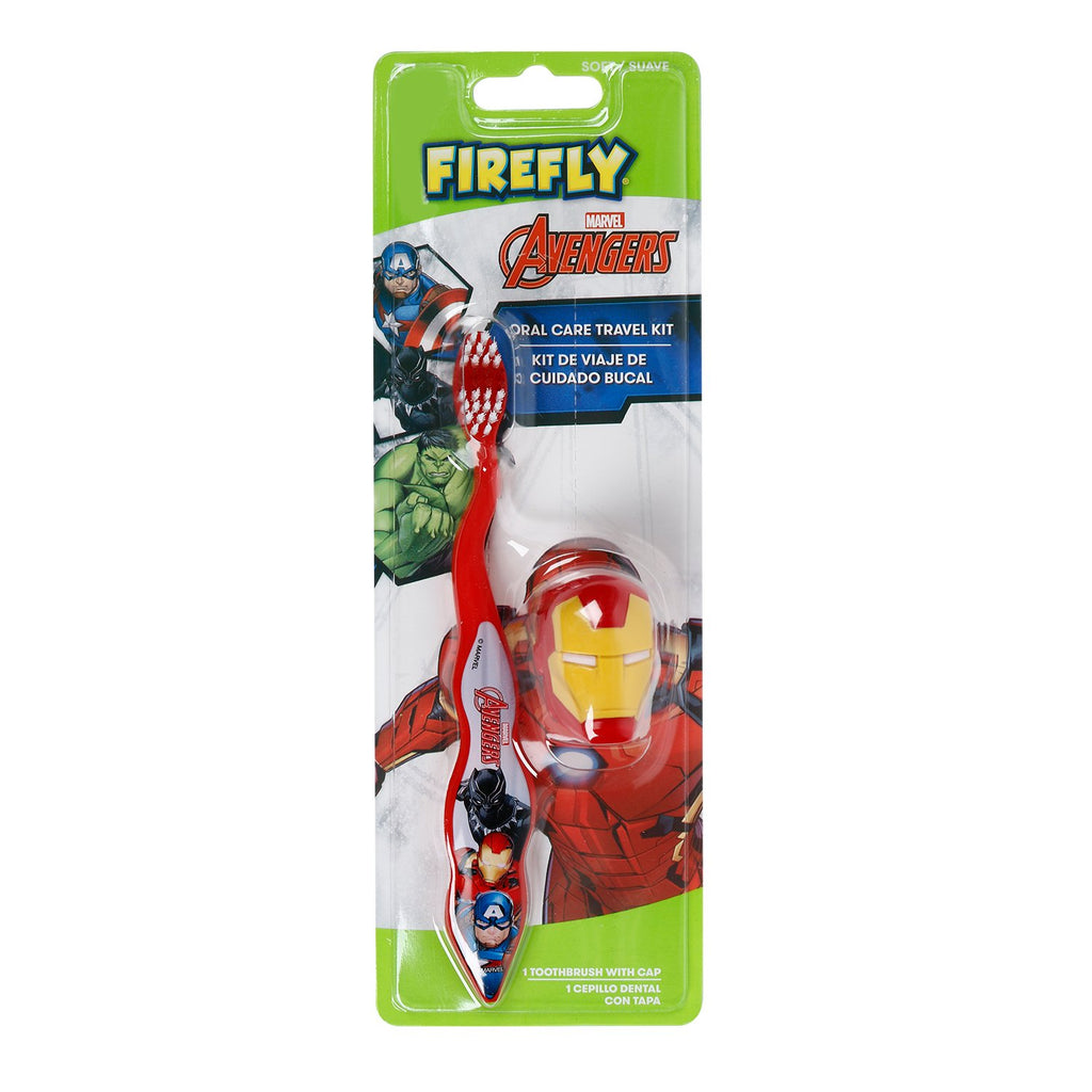 Firefly Marvel Avengers Oral Care Travel Kit with Toothbrush Cover Iron Men - ikatehouse